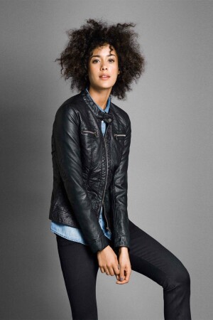 Deri Ceket Onlbandit Faux Leather Biker 15081400-blk - Only