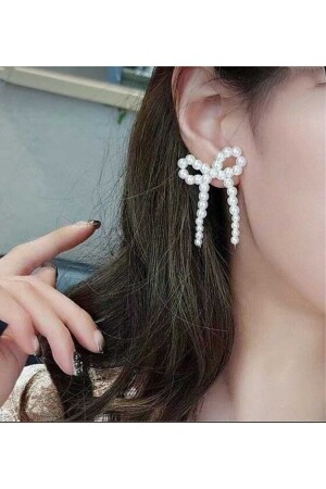 Design-Bogen-Perlen-Ohrringe - Hbtasarim
