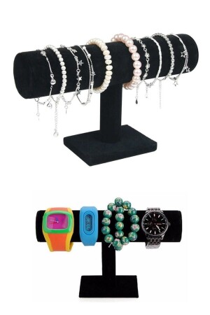 Desktop-Schmuckständer für Halskette, Armband, Armband, Uhr, Aufdruck, Schmuckständer, Organizer, Kleiderbügelständer - Optana