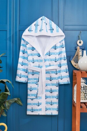 Digital bedruckter Bademantel für kleine Kinder mit Capa-Muster - Vevienhome