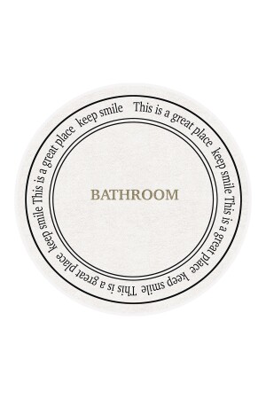 Dijital Kaymaz Yıkanabilir Bathroom Banyo Bath Banyo Halısı Banyo Paspası Yuvarlak TYC00784052780 - 2