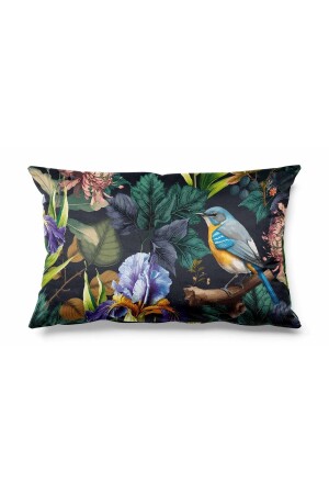 Dikdörtgen Ekvator Desenli Çift Tarafı Baskılı Süet Kırlent Kılıfı - Pilloveland