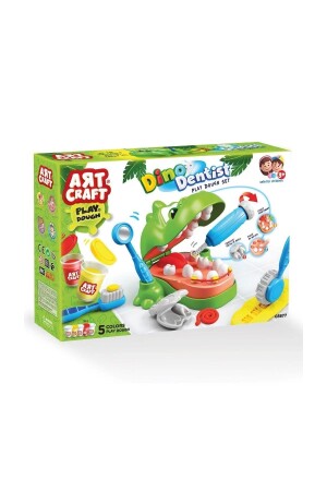 Dinozor Dişçi Oyun Hamur Set - Dede