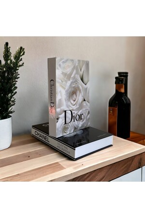 Dior & chanel dekoratif kitap kutusu 2li set Dekoratifkutu - 3