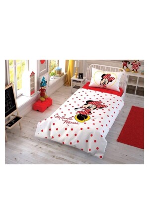 Disney Minnie Check Animate Bettbezug-Set TK 3710 - Taç