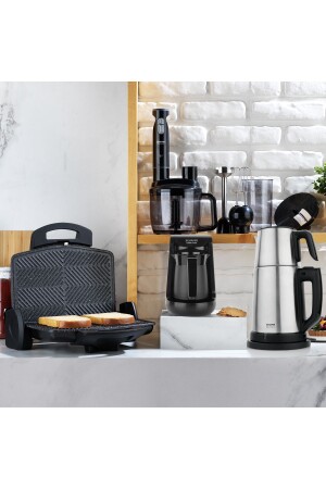 Diva Elektronik Çeyiz Seti (4'lü Set: Çay Makinesi, Tost Makinesi, Blender Set, Türk Kahve Makinesi) 1S1152-33102-XXX17 - Schafer