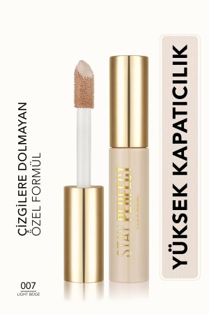 Doğal Bitişli Kapatıcı (SOĞUK ALT TON) - Stay Perfect Concealer - 007 Light Beige - 8682536085564 - Flormar