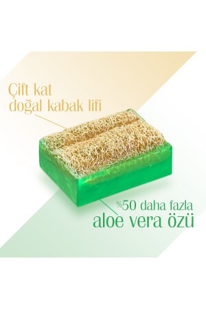 Doğal Kabak Lifli El Yapımı Aloe Vera Sabunu Arındırıcı Etkili 125 gr - Agarta