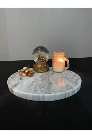 Doğal Mermer Servis Tabağı SunumTepsisi - PeraMarble