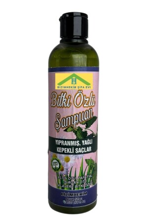 Doğal Şampuan Bitki Özlü Dökülme Karşıtı- Hızlı Uzama Dolgunlaştırıcı Kepek Karşıtı Şampuan 500 ml - 1