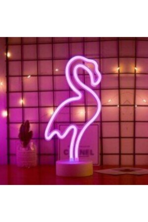 Dogusdeco Flamingo Neon Led Işıklı Masa-gece Lambası Dekoratif Neon Led Lamba NEFLAM - 1