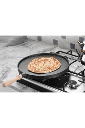 Doppelseitige Fladenbrot-Pfannkuchen-Grillpfanne aus Gussgranit von Erato - Beren