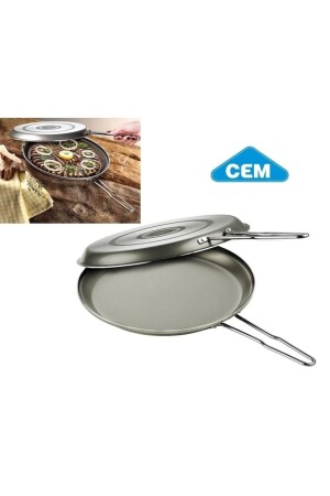 Doppelseitige Twin-Fisch-Patty-Pfanne 32 cm - Cem