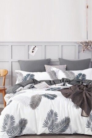 Doppelseitiges Doppelbettbezug-Set mit elastischen Laken - Always