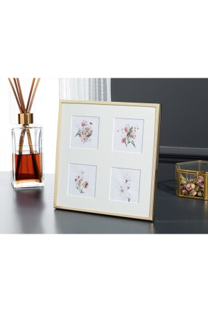 Dorothy 4 Bölmeli Çerçeve 5x5 Cm Gold - English Home