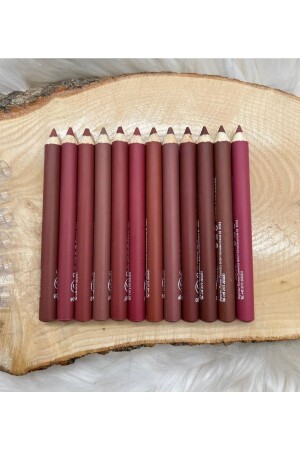 Dudak Kalemi Matte Color Lipstick Jumbo Kalın Kalem Ruj Waterproof 12 Li Set Jumbo - E Esthe Lume