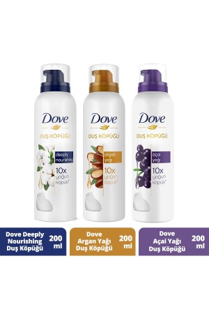 Duş Köpüğü Argan Yağı 200 ml Açai Yağı 200ml Depply Nourishing 200 ml - Dove