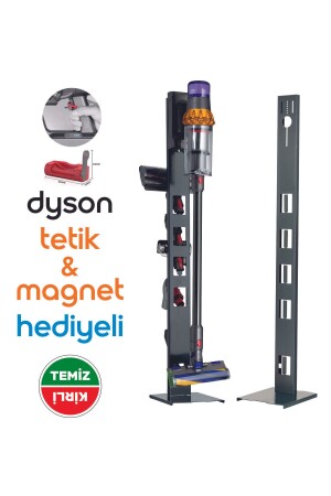 Dyson-kompatibler vertikaler Staubsaugerständer, schwarze Farbe V15 – V12 – V11 – V10 – V8 DysonStand01 - STARK