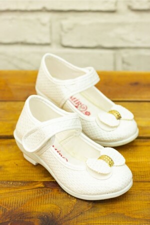 E-Girl Ballerinas mit Glitzer, weiß, 1111172 - Zerdalife