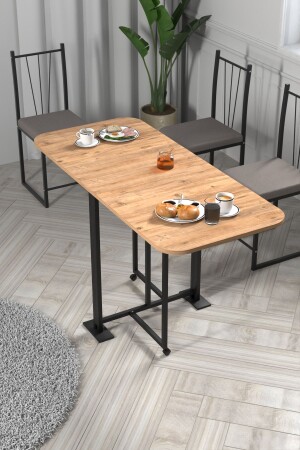 EFES ÇAM KATLANIR MASA. MUTFAK MASASI- YEMEK MASASI- - Retodesign