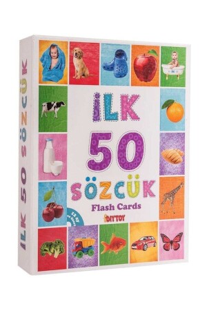 Eğitici Flash Kart İlk 50 Sözcük + İlk 50 Hayvan + İlk 50 Sebze Meyve SETDIY-001 - 4