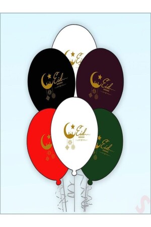 Eid Mubarak-BASKILI Balon - 10 Adet - 1