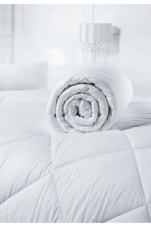 Einzelbettdecke aus 100 % Baumwolle mit Gänsedaunen, 155 x 215 cm. Gänsedaunenbettdecke für Einzelbett - 6