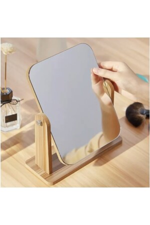 El Aynası Masa Aynası Makyaj Aynası Ayarlanabilir Kare Makeup Mirror 18cm - 4