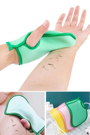 Ele Geçmeli Ölü Deri Sökücü Vücut Kesesi Yumuşak Kir Sökücü Lif Banyo Hamam Kesesi Banyo Eldiveni - Kitchen Beauty