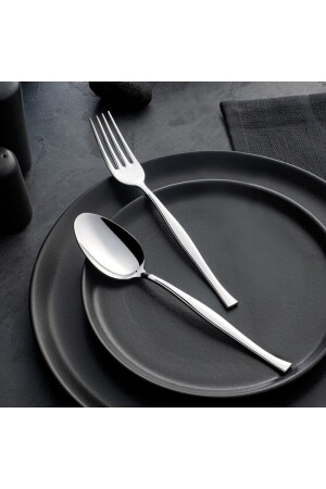 Elegantes, schlichtes 60-teiliges Gabel-Löffel-Set nehir-zarif60 - Nehir