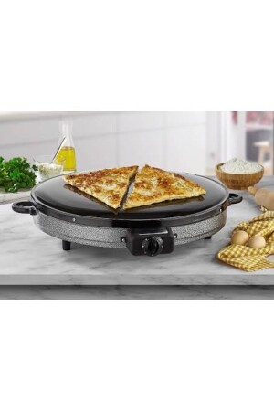 Elektrikli Katmer Sacı Gözleme Sacı Termostatlı Mega Boy 50 Cm 2000w TNRKAT2000B-T - Taner