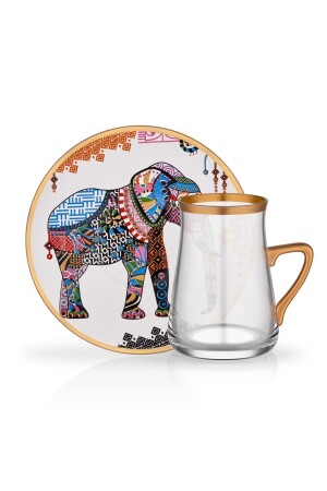 Elephant Kulplu Tek Kişilik Çay Seti 02GLR 35242 - 1
