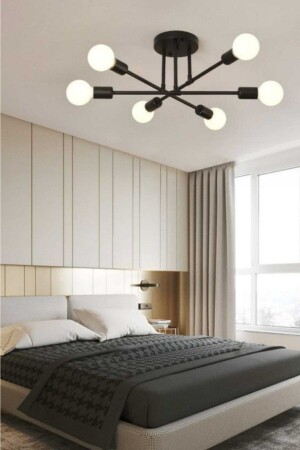 Elisa 6-teiliger schwarzer Kronleuchter ELS-06 - BSA LIGHTING