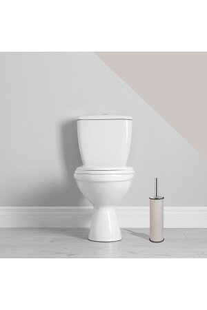 Elit Tuvalet Fırçası Akıllı Kapak - Bej E352400-B - 4