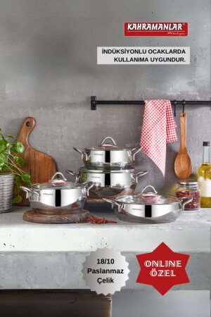 Elite Prime 8-teiliges Kochgeschirrset 8000 - Kahramanlar