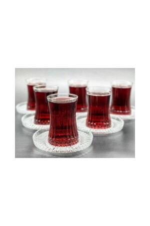 Elysia Çay Bardağı Çay Takımı Seti 12 Parça Çay-6 Kişilik RİVA ÇAY SETİ - 2