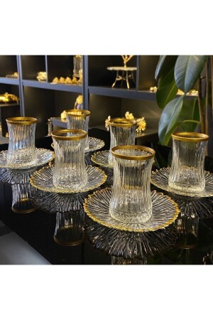 Elysia Yaldızlı 12 Parça Çay Seti 7863756 - Paşabahçe