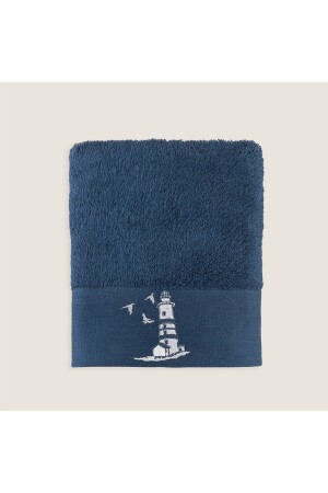 Emera Nakışlı Yüz Havlusu 50x90 Cm Marin Mavi TYC00164685105 - Chakra