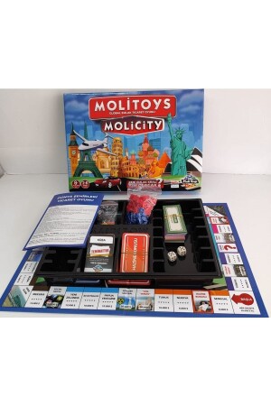Emlak Ticaret Oyunu Molipoly Molicity Monopoly Monopoli Metropol Mega City Aile Oyunu molipoly01 - 6