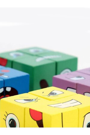 Emoji Puzzle Ile Eğlence | Görsel Hafızayı Test Etmek Için Bir Kutu Oyunu Oyuncağı edoyrubik20200 - 4