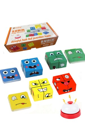 Emoji Puzzle Ile Eğlence | Görsel Hafızayı Test Etmek Için Bir Kutu Oyunu Oyuncağı edoyrubik20200 - 5