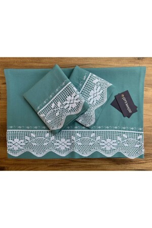 Erays Pikolu Çift Kişilik Nevresim Takımı Petrol Yeşili CBKFDU - Çeyiz Bahçesi