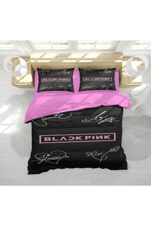 Erayshome Black Pink 3d Dijital Baskılı Çift Kişilik Nevresim Takımı Blck_PNKÇ3 - Erays Home