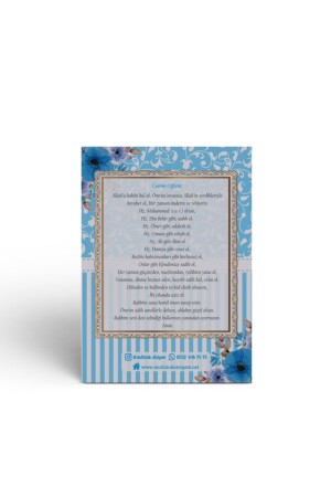 Erkek Bebek Için Mavi Çiçek Motifli Hediyelik Tesbihli Yasin Cüzü Kitabı Mevlüt Seti - 10’lu Paket EYS1-3 - 3