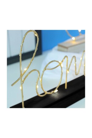 Ev Home Yazılı Pilli Led Işık Ev Dekor Aydınlatma Lamba homeled1 - CajuArt