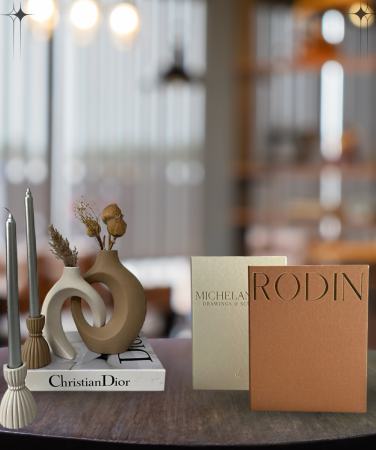 Evin Şık İkilisi Home Dekorista Kumaş Kaplı 2’li Set Dekoratif Kitap Kutu, Kitap Kutu, Dekoratif Kitap&Home Sibel- Ela Tasarım Sarmaşık Sevgili Vazo- Şamdan Mumluklu Set - Home Dekorista