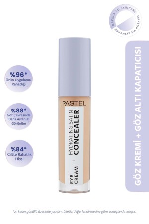 Eye Cream Hydrating Satin Concealer - Göz Kremi Göz Altı Kapatıcısı 63 Milkshake - Pastel