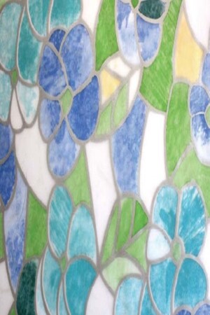 F6300 Klebefolie für Buntglasfenstermuster, 45 cm x 1 m - Bien Home