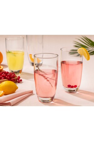 Fabienne 4'lü Meşrubat Bardağı Seti 525 ml 1KBARD0494-8682116170772 - Madame Coco