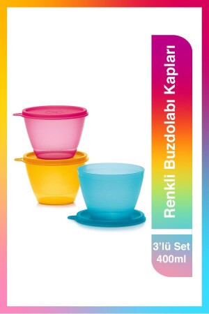 Farbige Kühlschrankbehälter 3er-Set 400 ml R57155 - Tupperware